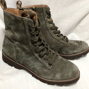 Vionic Women’s Green Suede Lace-Up Boots